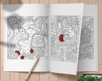 Squirrel Coloring Book for Animal Lovers