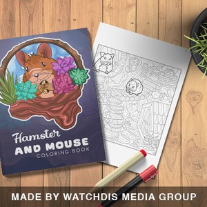 Hamster and Mouse Coloring Book for Animal Lovers