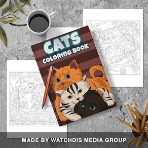 Cats Coloring Book for Animal Lovers