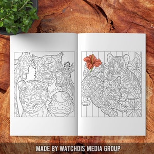Tiger Coloring Book for Kids and Adults