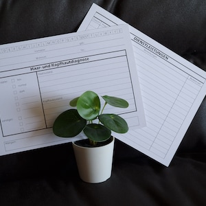 Index card hairdresser 2-sided as a digital download to print out yourself