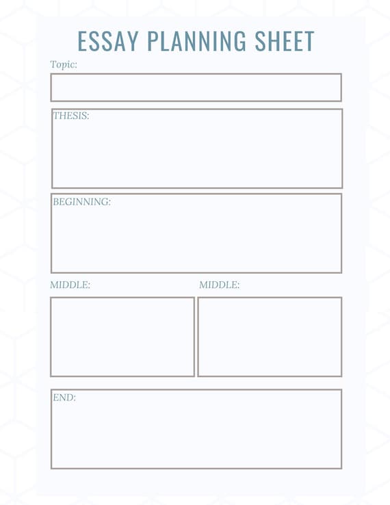 essay planning sheet pdf