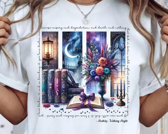 Wuthering Heights Comfort Colors-shirt: Dark Academia Book Lover-cadeau