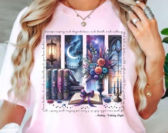 Wuthering Heights Comfort Colors-shirt: Dark Academia Book Lover-cadeau