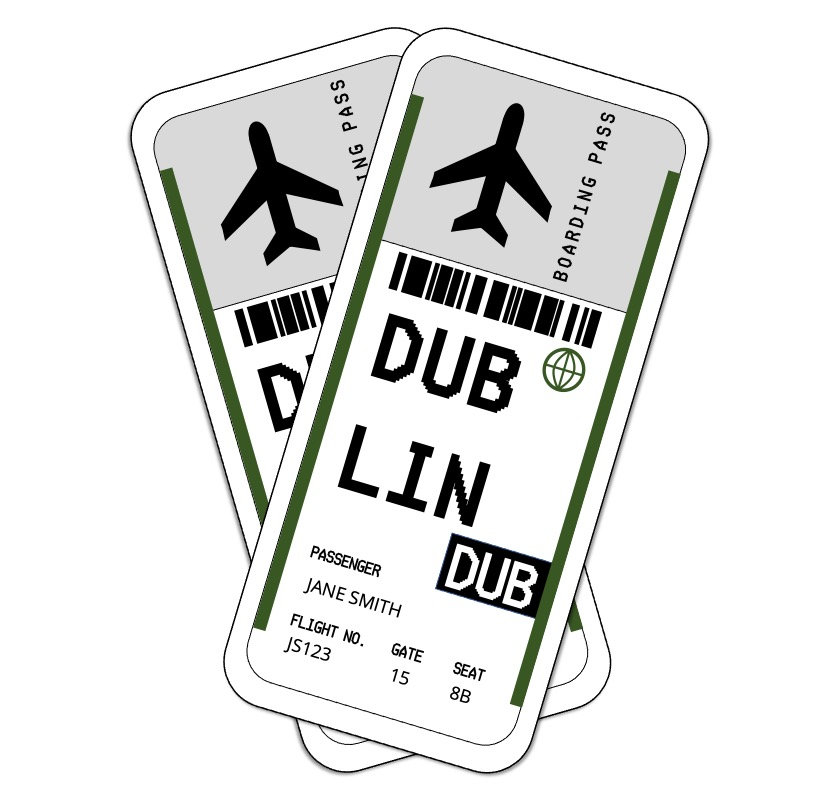 Editable Plane Ticket - CUSTOM CITY - Etsy