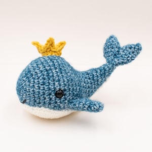 Baby whale amigurumi pattern, baby whale crochet pattern, crochet whale pattern for baby mobile, PDF pattern in English US only image 6