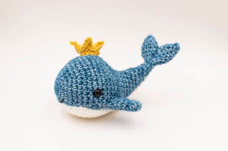 Baby whale amigurumi pattern, baby whale crochet pattern, crochet whale pattern for baby mobile, PDF pattern in English US only image 6