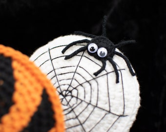Halloween Spider Web Lollipop crochet pattern, Halloween Spider crochet pattern, Spider Lollipop crochet pattern, PDF in English (US) only