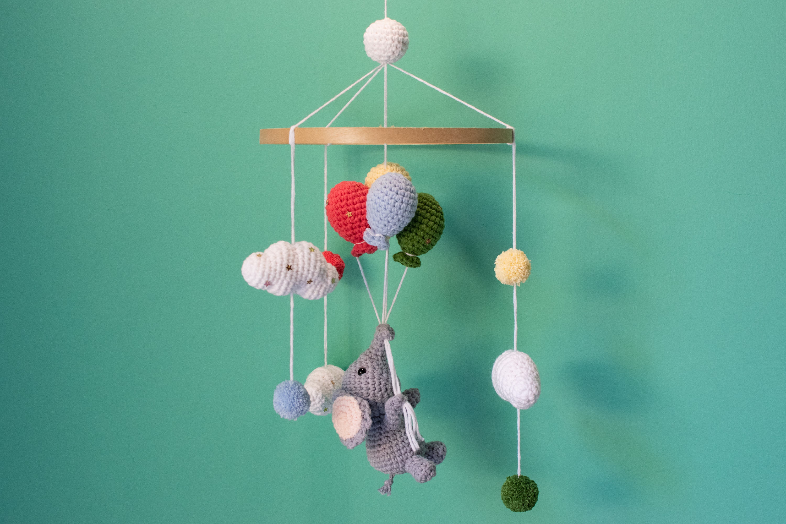 Modèle de crochet mobile Woodland PDF, jouets suspendus de