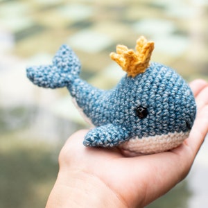 Baby whale amigurumi pattern, baby whale crochet pattern, crochet whale pattern for baby mobile, PDF pattern in English US only image 2