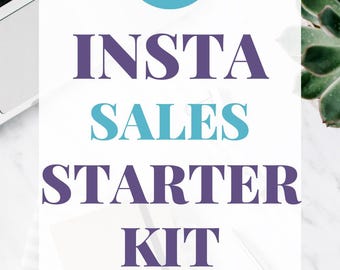 Insta Sales Starter Kit | 30 Days of Instagram Captions for Digital Product Sellers | Social Media Content for Coaches & Creators