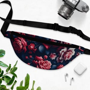 Floral Fabric Fanny Pack, Trendy Journey Bag, Stylish Belt Bag, Perfect for Festivals, Travel Companion, Gifts for Her