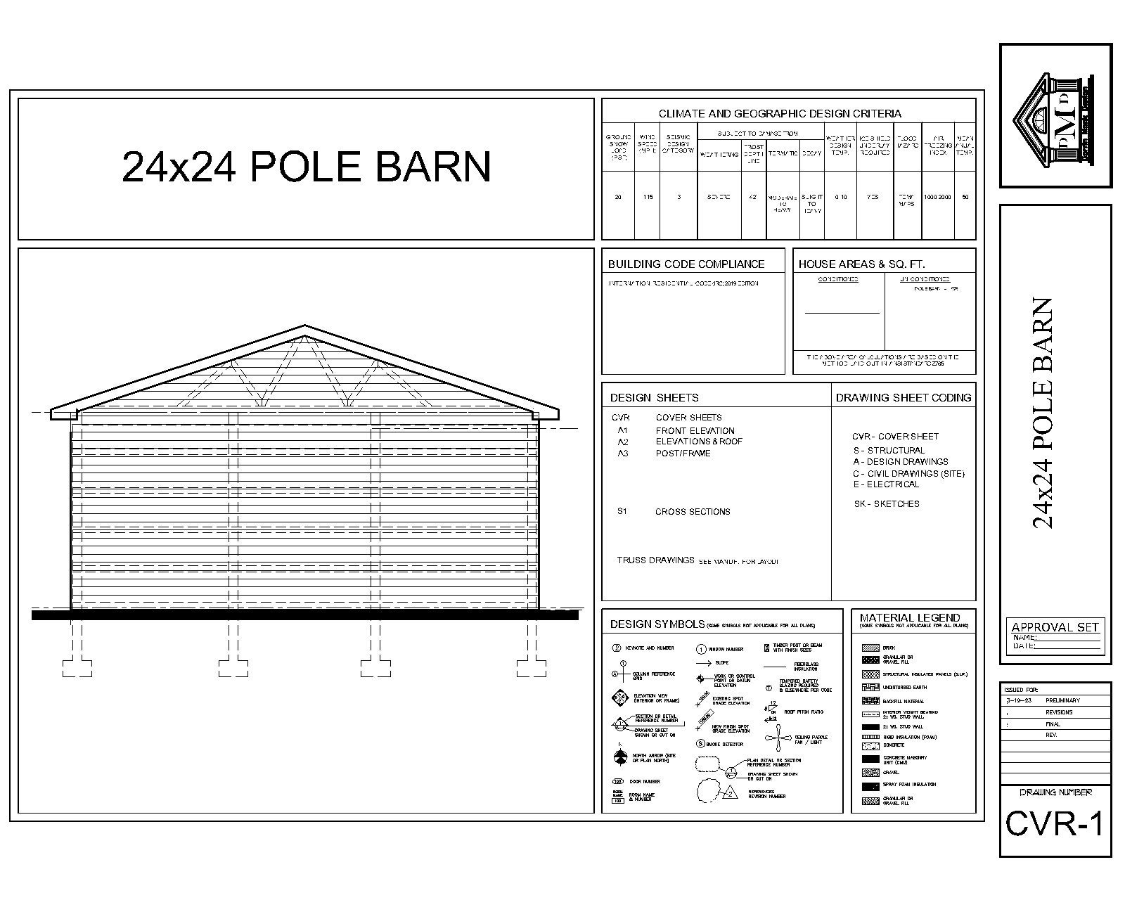 24X24 Pole Barn Etsy
