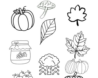 Herbst/Herbst Ausmalbilder