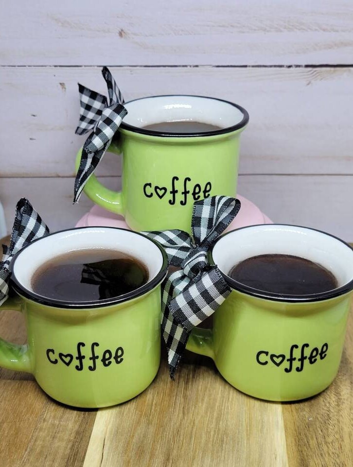 Coffee Mini Mug Farmhouse Decor Coffee Tiered Tray Etsy