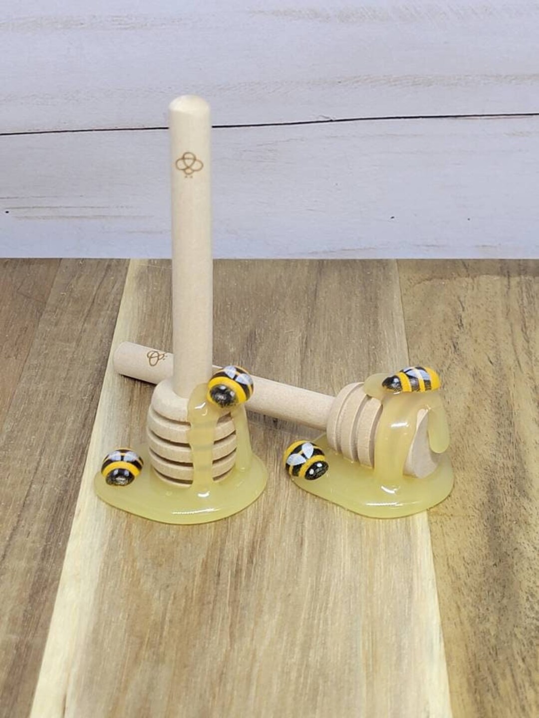 Mini Honey Dippers Set Faux Honey Dipper Fake Honey Bee Etsy