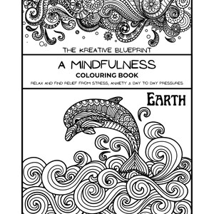 Earth 1 -A Mindfulness Colouring Book for Stress and Anxiety Relief: Digital Download