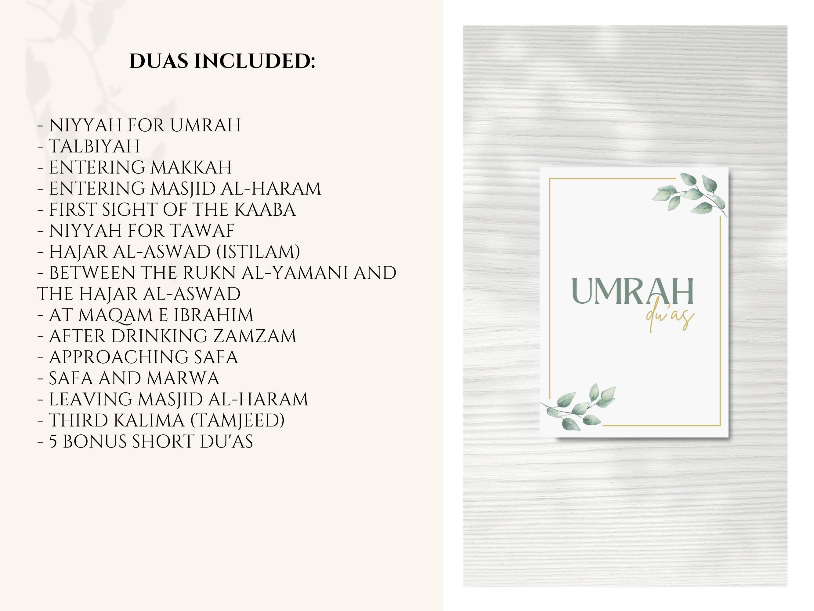 Umrah Flashcards Printable, Umrah Guide PDF, Umrah Dua Cards, Umrah ...