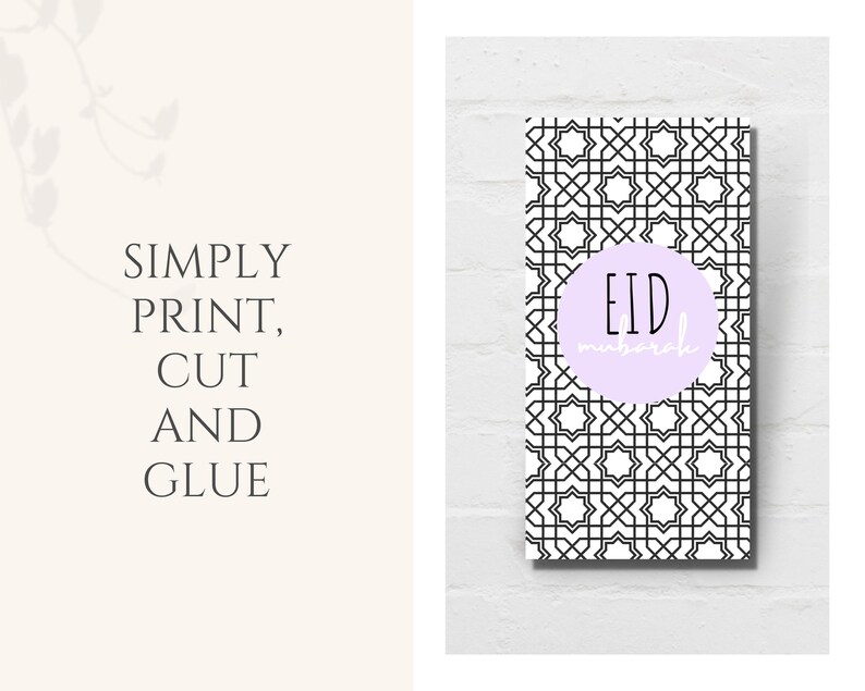 These beautiful Eidi envelopes printable are perfect for giving out Eidi to family members or kids! 5 lovely colors includes. Print as many copies as you like on printer paper or card stock. Simply print, cut and glue.