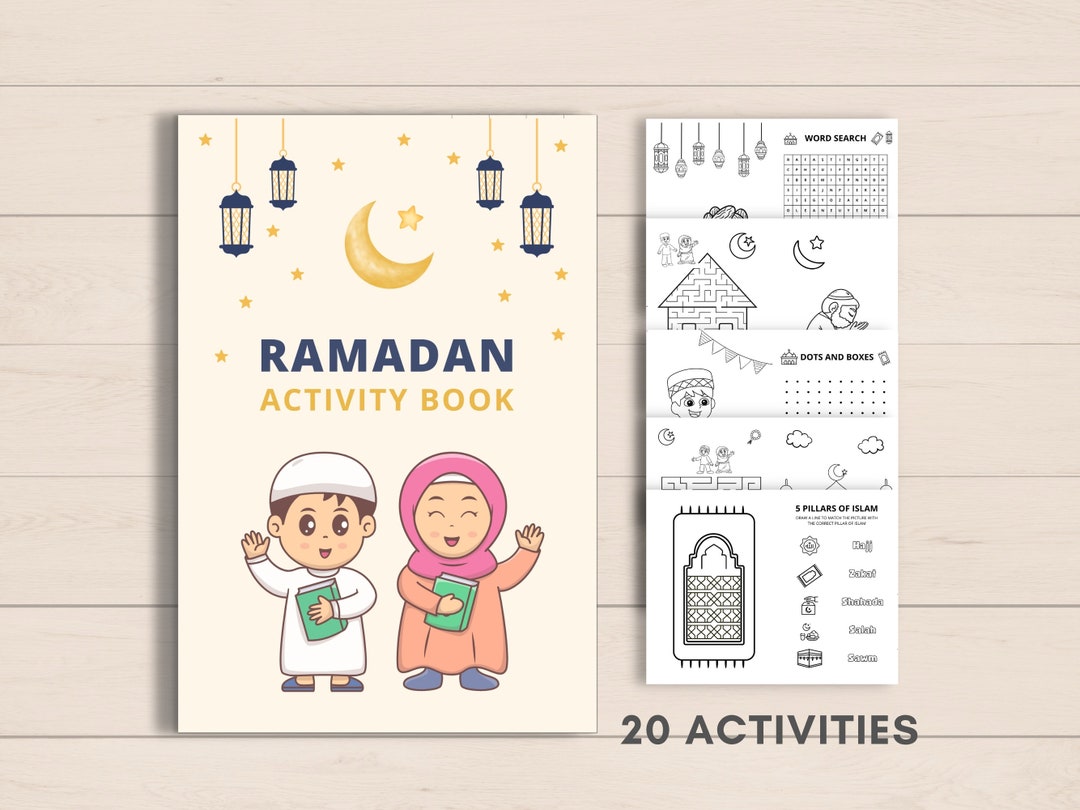 Ramadan Activity Book Printable, Eid Activity Book, Ramadan Printable, Ramadan Activities, Eid ...