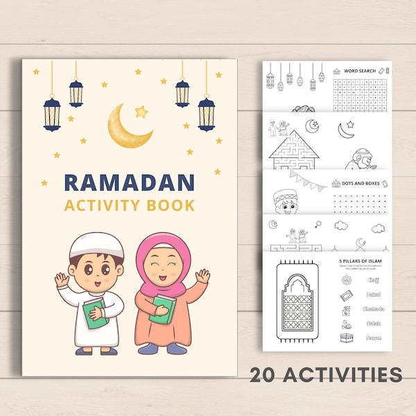 Ramadan Activity Book Printable, Eid Activity Book, Ramadan Printable, Ramadan Activities, Eid for Kids, Ramadan Coloring, Eid Coloring, PDF