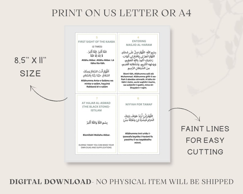 Umrah Duas Printable Umrah Cards - Il 794xN.4688173068 Hhsl 