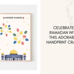 This fun and cute Ramadan handprint pack is a great activity and keepsake for little kids. Perfect for toddler, preschool, nursery or baby. Can be used at home/ classroom.