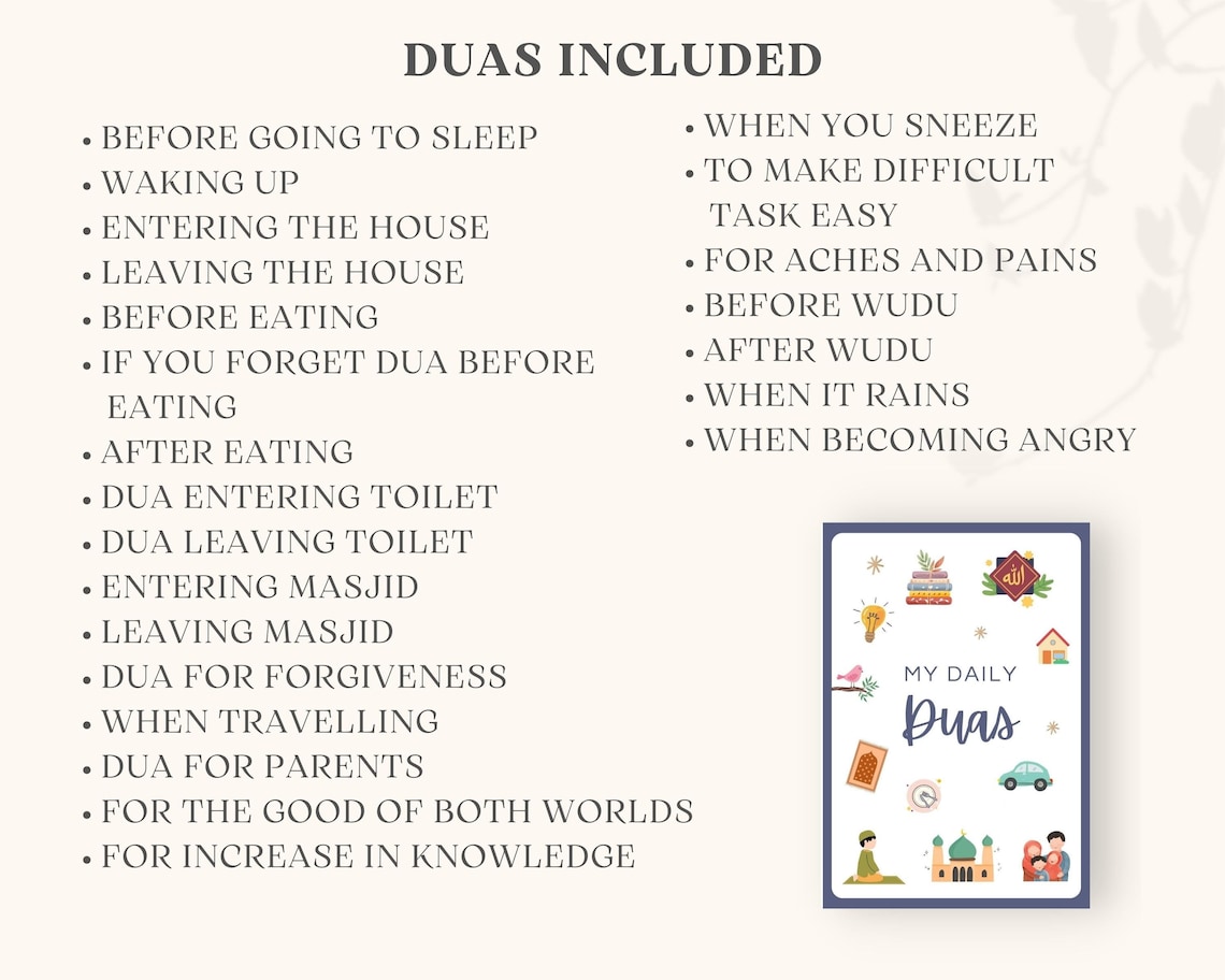 Kids Dua Cards, Islamic Kids Printables, Duas for Kids, Children Dua ...