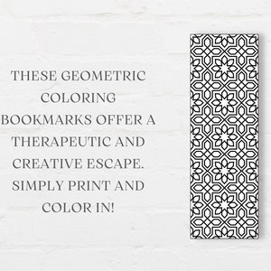 These Islamic art inspired Islamic coloring bookmarks offer a therapeutic and creative escape. Simply print and color in!