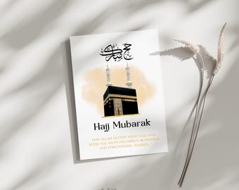 Hajj Mubarak PDF Card, Hajj Mubarak Card Printable, Hajj Mubarak, Hajj Mubarak Gift, Printable Hajj Card, Hajj Mabrook, Hajj Card
