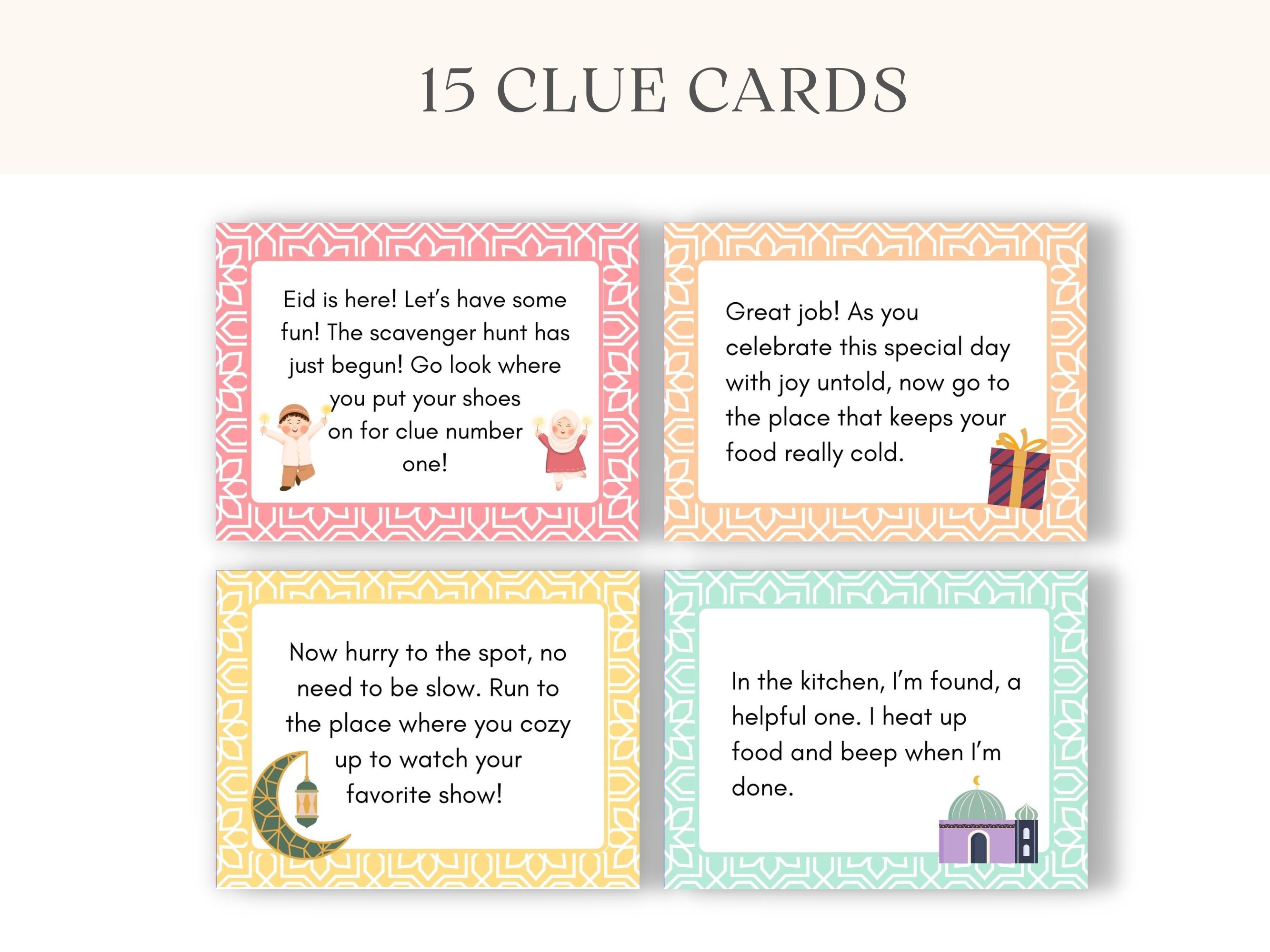 Eid Scavenger Hunt Printable Eid Activity Eid Games Indoor - Etsy