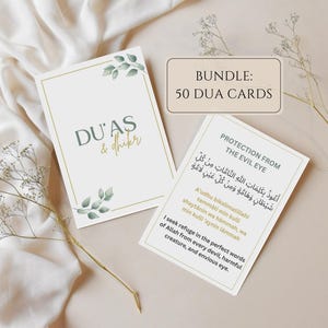 Tarjetas Dua, Duas Islámicas, Tarjetas Dua Imprimibles, Libro Dua, Duas PDF, Duas Diarias, Imprimible Islámico, Estilo de Vida Islámico, Descarga Digital Duas