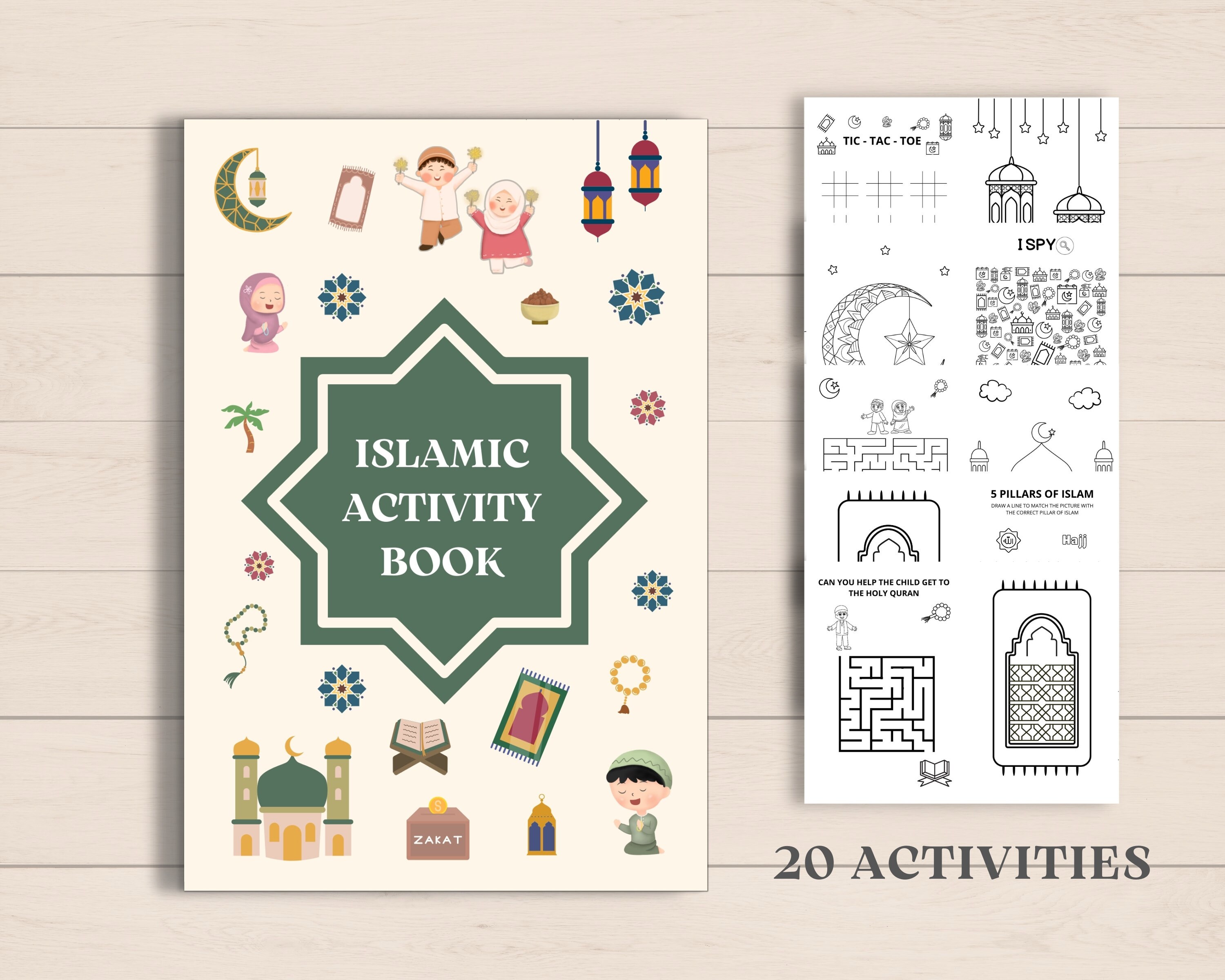 Islamic Activity Book Printable Islamic Activities Printable - Etsy