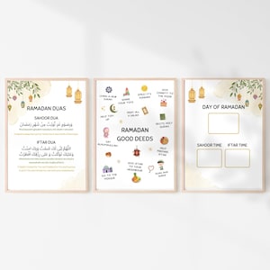 Ramadan Print, Ramadan Calendar, Ramadan decor, Ramadan Poster, Ramadan Printable, Ramadan good Deeds, Suhoor Time, Ramadan Countdown, Eid