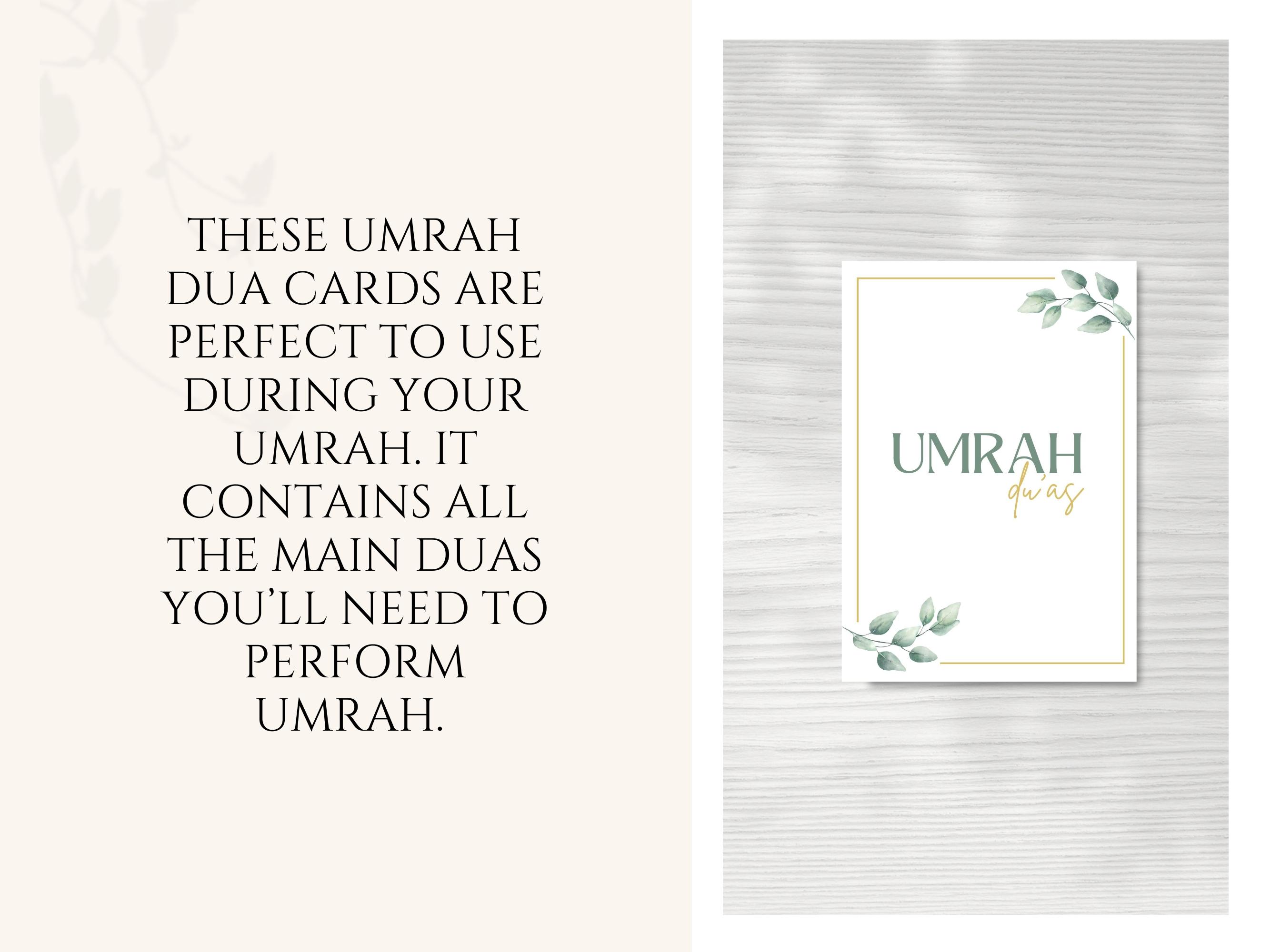 Umrah Flashcards Printable, Umrah Guide PDF, Umrah Dua Cards, Umrah ...