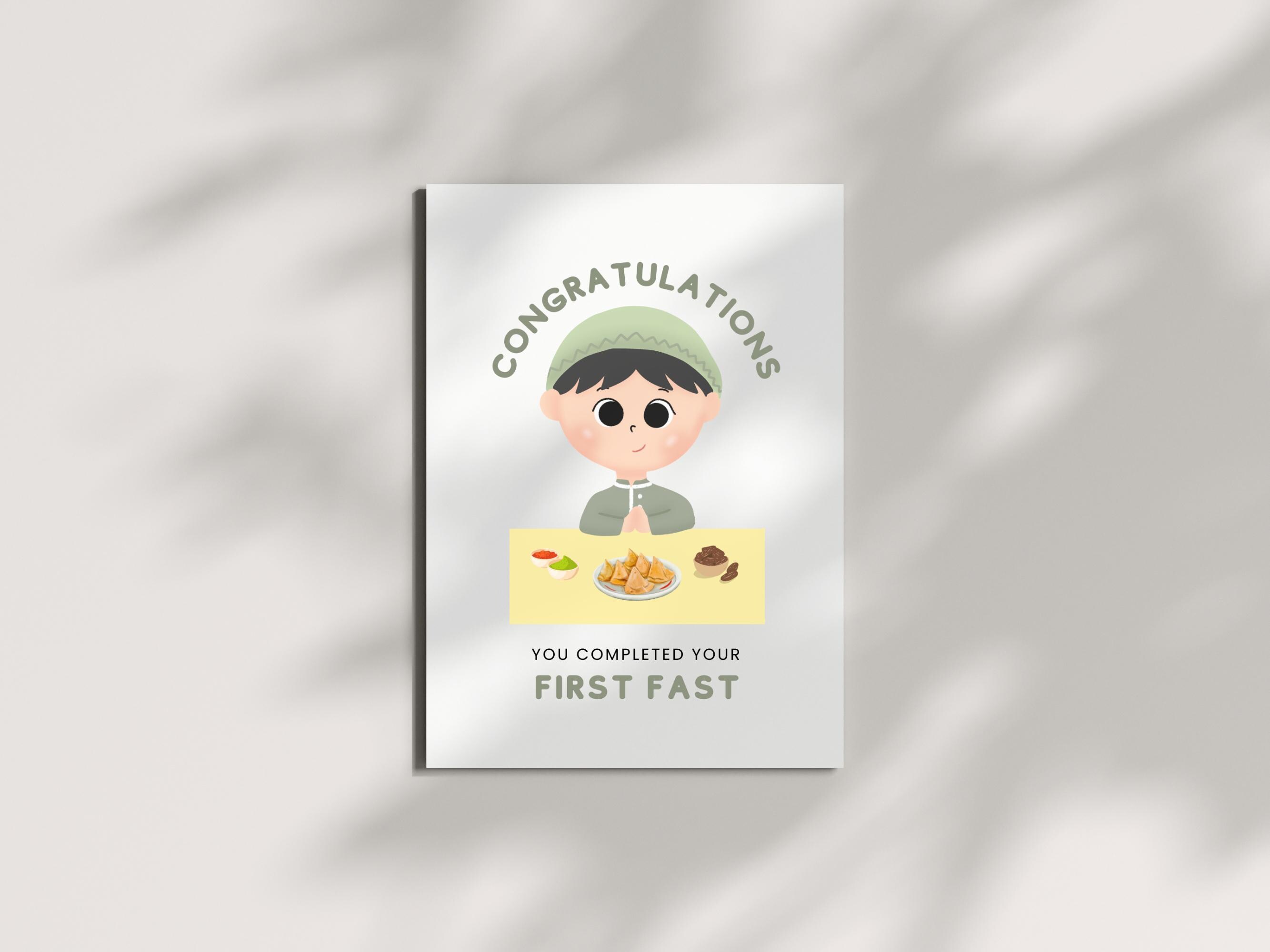 Do Fast First First Fast Card Printable, First Ramadan Kids, My First Fast, First ...