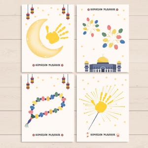 This fun and cute Ramadan handprint pack is a great activity and keepsake for little kids. Perfect for toddler, preschool, nursery or baby. Can be used at home/ classroom.