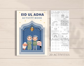 Eid ul Adha Activity Book Printable, Eid Activity Printable, Hajj Kids Activity, Eid ul Adha Printable, Eid Activities, Eid ul Adha Coloring