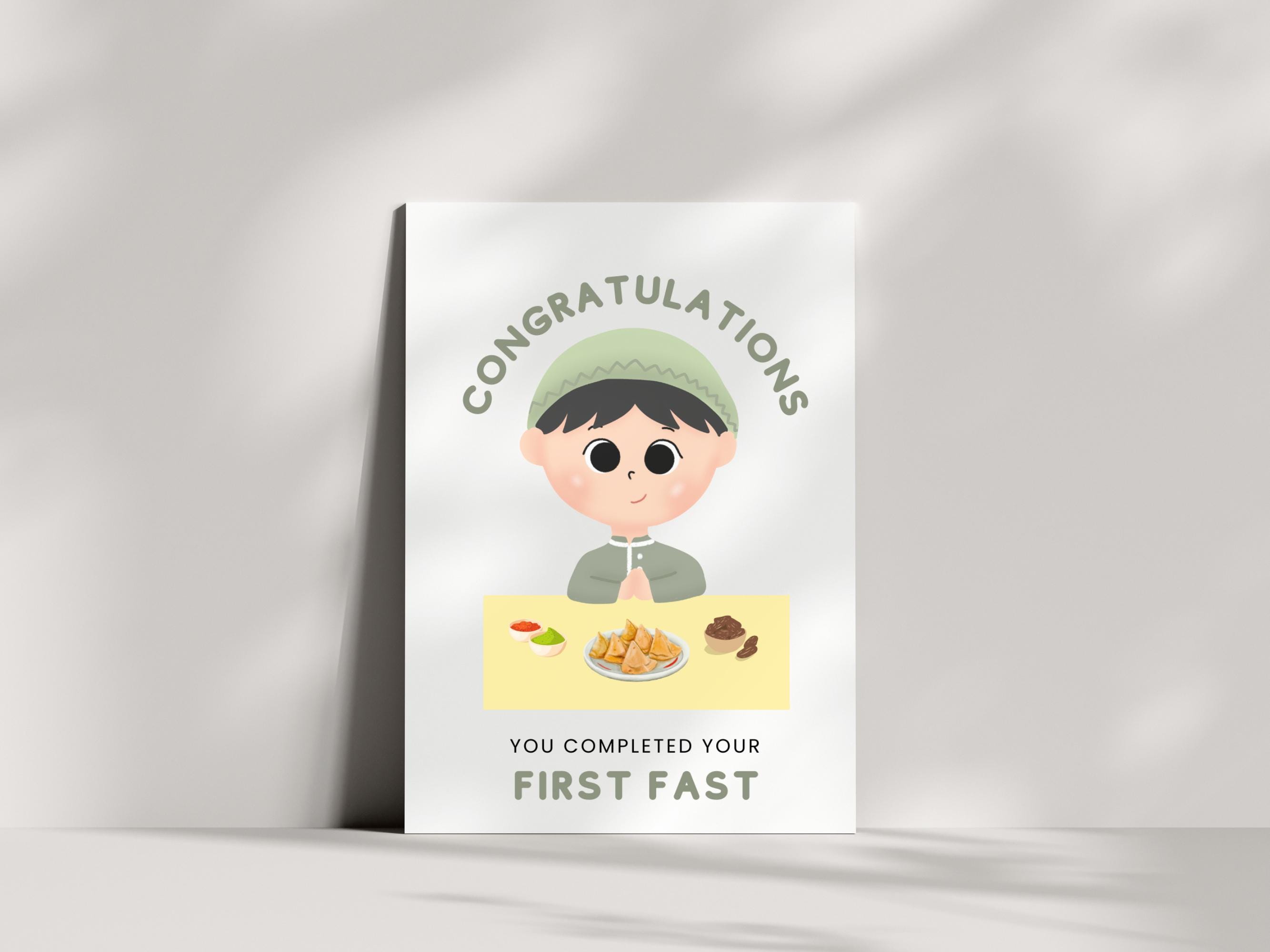 Do Fast First First Fast Card Printable, First Ramadan Kids, My First Fast, First ...