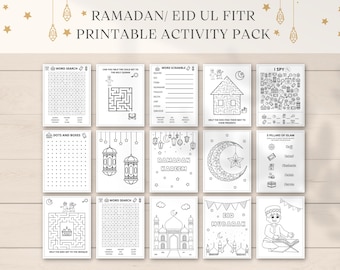 Ramadan Activity Printable, Eid Activities, Ramadan Activity Book, Ramadan Printable, Eid Activity Book, Ramadan Coloring, Ramadan Kids