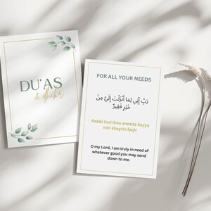 Islamic Flashcards Bundle, Islamic Duas, Dua Cards, Dhikr Cards, Kalima ...