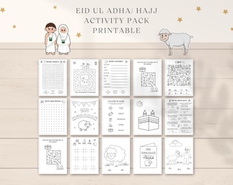 Eid ul Adha Activity, Eid Activity Printable, Hajj Kids Activity, Eid ul Adha Printable, Eid al Adha Coloring, Eid al Adha Kids Activity