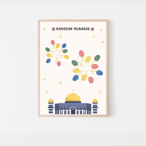 This fun and cute Ramadan handprint pack is a great activity and keepsake for little kids. Perfect for toddler, preschool, nursery or baby. Can be used at home/ classroom.