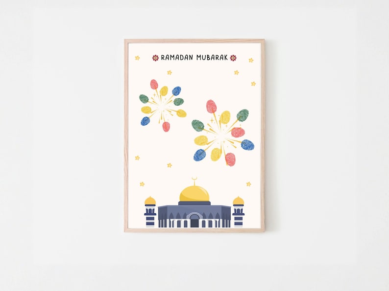 This fun and cute Ramadan handprint pack is a great activity and keepsake for little kids. Perfect for toddler, preschool, nursery or baby. Can be used at home/ classroom.