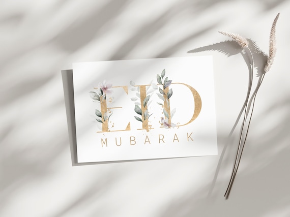 Eid Card Printable, Eid Card PDF, Eid Greeting Card, Happy Eid Card, Printable Eid Card, DIY Eid Card, Eid Al Fitr Card, Eid Al Adha Card