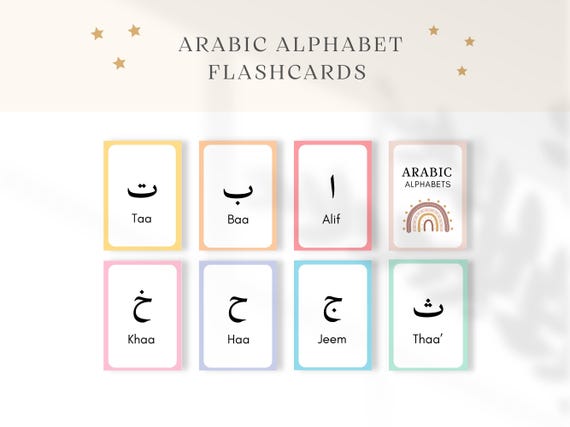 Arabic Alphabet Flashcards, Arabic Alphabet, Arabic Flashcards, Printable Flashcards, Arabic Letters, Kids Islamic Resource, Arabic Learning