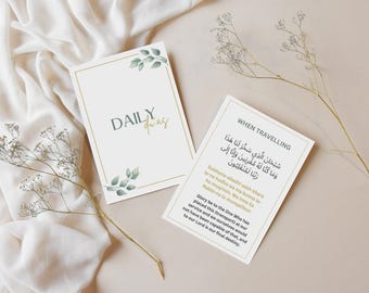 Dua Cards Printable, Daily Duas, Islamic Duas, Dua Book, Prayer Cards, Digital Cards, Duas PDF, Islamic Lifestyle, Everyday duas PDF