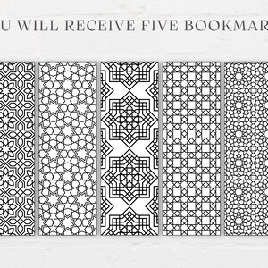 These Islamic art inspired Islamic coloring bookmarks offer a therapeutic and creative escape. Simply print and color in!