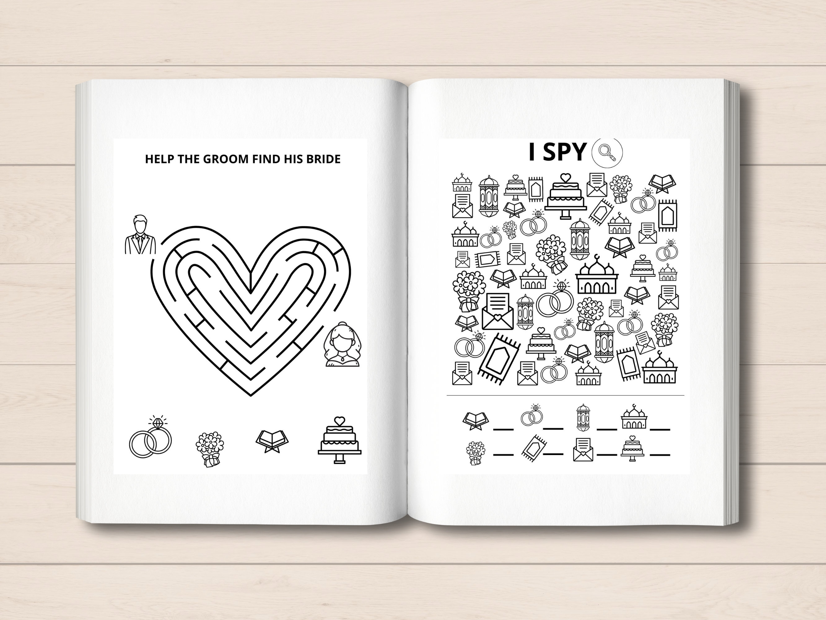Nikkah Activity Book, Nikkah Activities, Muslim Wedding Activity ...