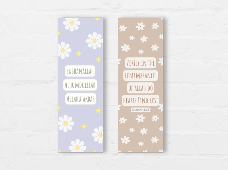 Islamic Bookmarks Printable Islamic Gift Printable - Etsy UK